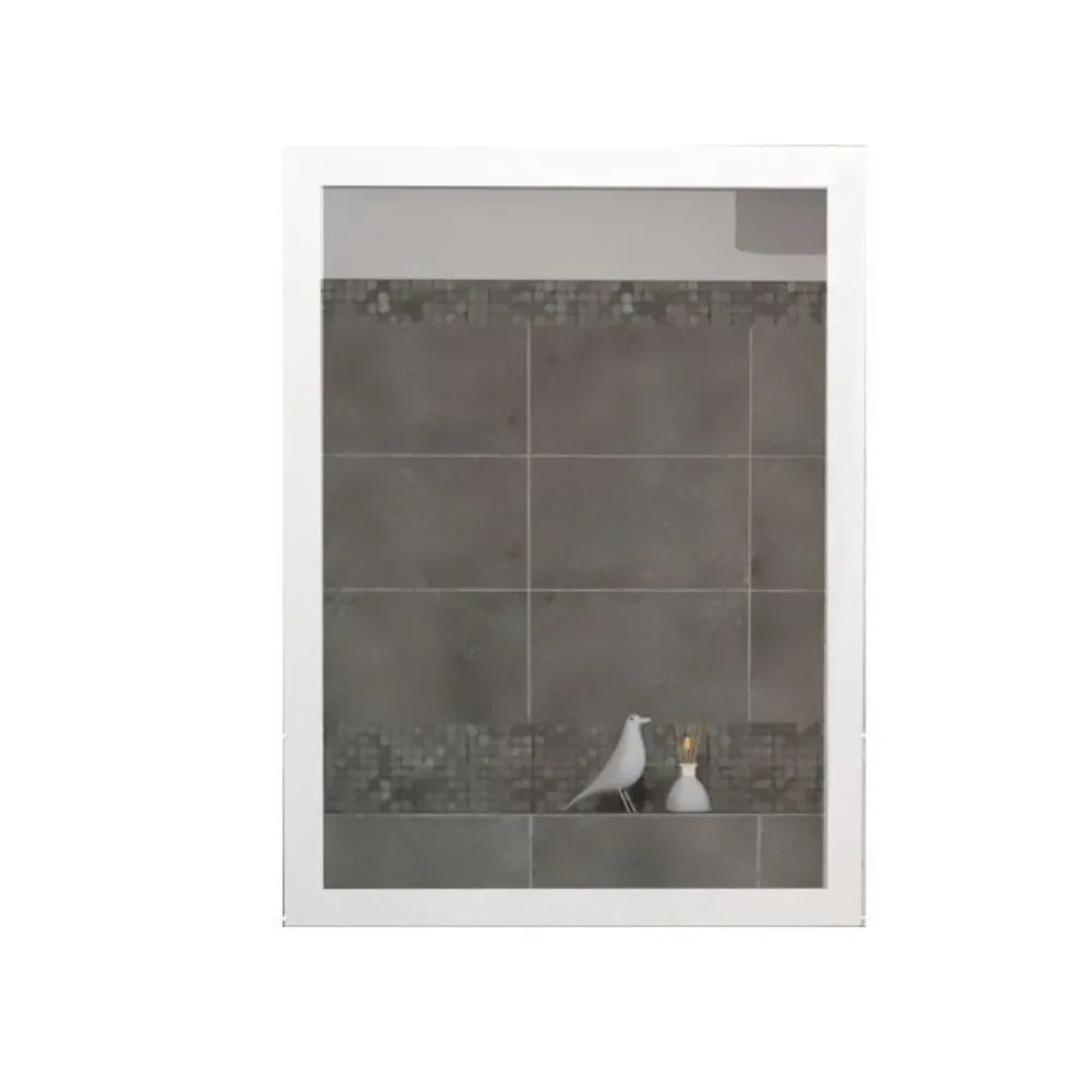 Espejo Rectangular Catania, Gris, Con Luz Led